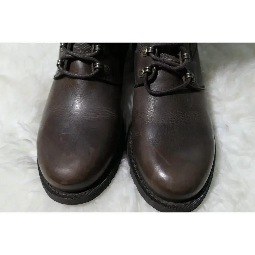 NWT Durango Drifter Womens 8" Coffee Brown Leather Military Size 9 Boots DRD0322 - Picture 2 of 16